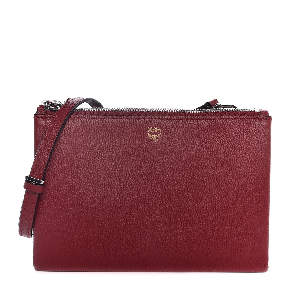 MCM Grained Calfskin Milla Crossbody